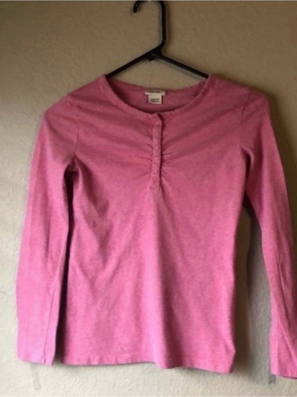 Cherokee Shirt Girls Y2K Pink Long Sleeve Shirt Top Large 10/12 Casual Classic